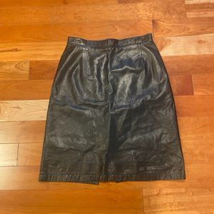 Vintage Leather Ann Taylor Skirt